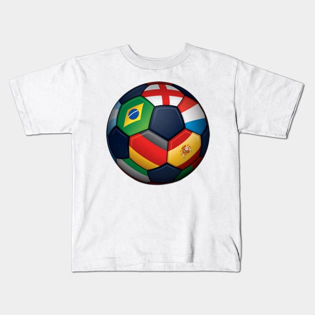 world best football Kids T-Shirt by lakshitha99